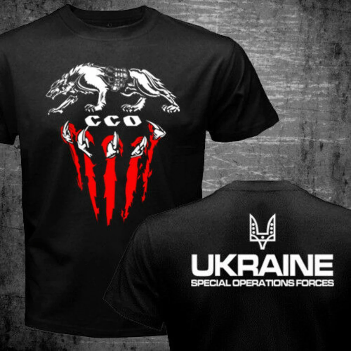 Ukraine Special Operations Forces Wolf Logo Military Army T-Shirt. Premium Cotton Short Sleeve O-Neck Mens T Shirt New S-3XL