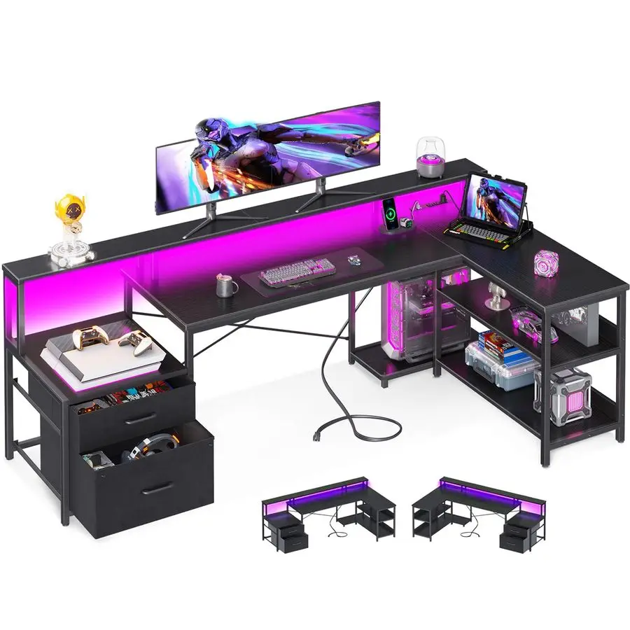 L Shaped Desk With …