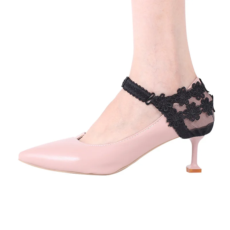 

Sexy Lace High Heels Bundle Shoelace For Women Anti-skid Anti-out Flower heel cover fixed shoes Beam shoelace High heel laces