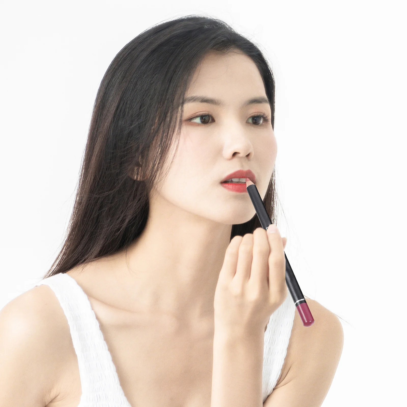 12Pcs Female Lip Liner Set Precise Application Natural Stereo Effect Makeup Lip Pencil Tool Kit