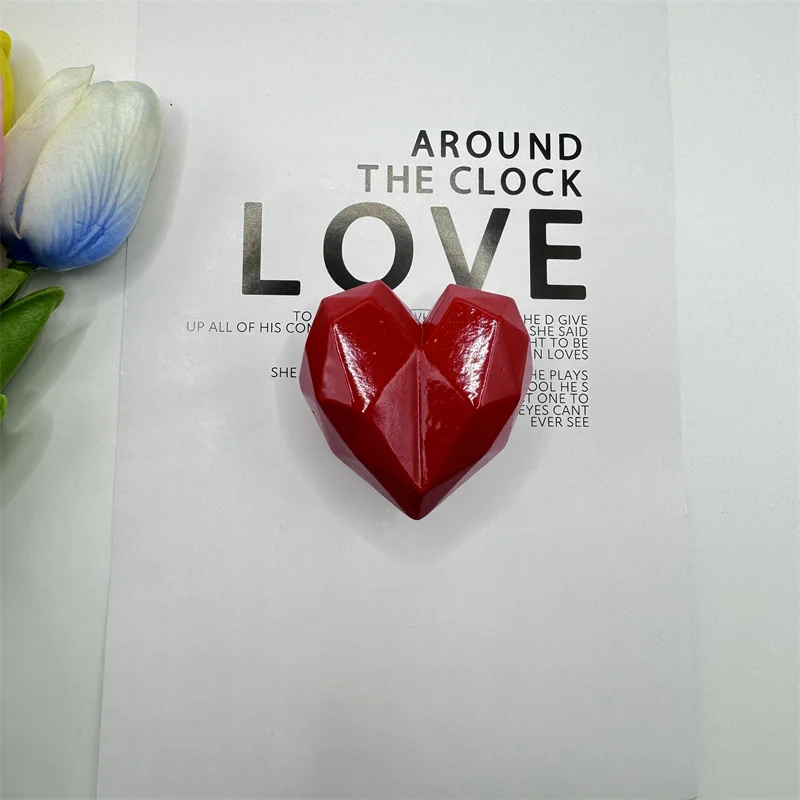 Love Heart 3D Diamond Crystal Ball supporto per telefono impugnatura per dito staffa Tok accessori universali supporto per geometria per iPhone 17 16 15