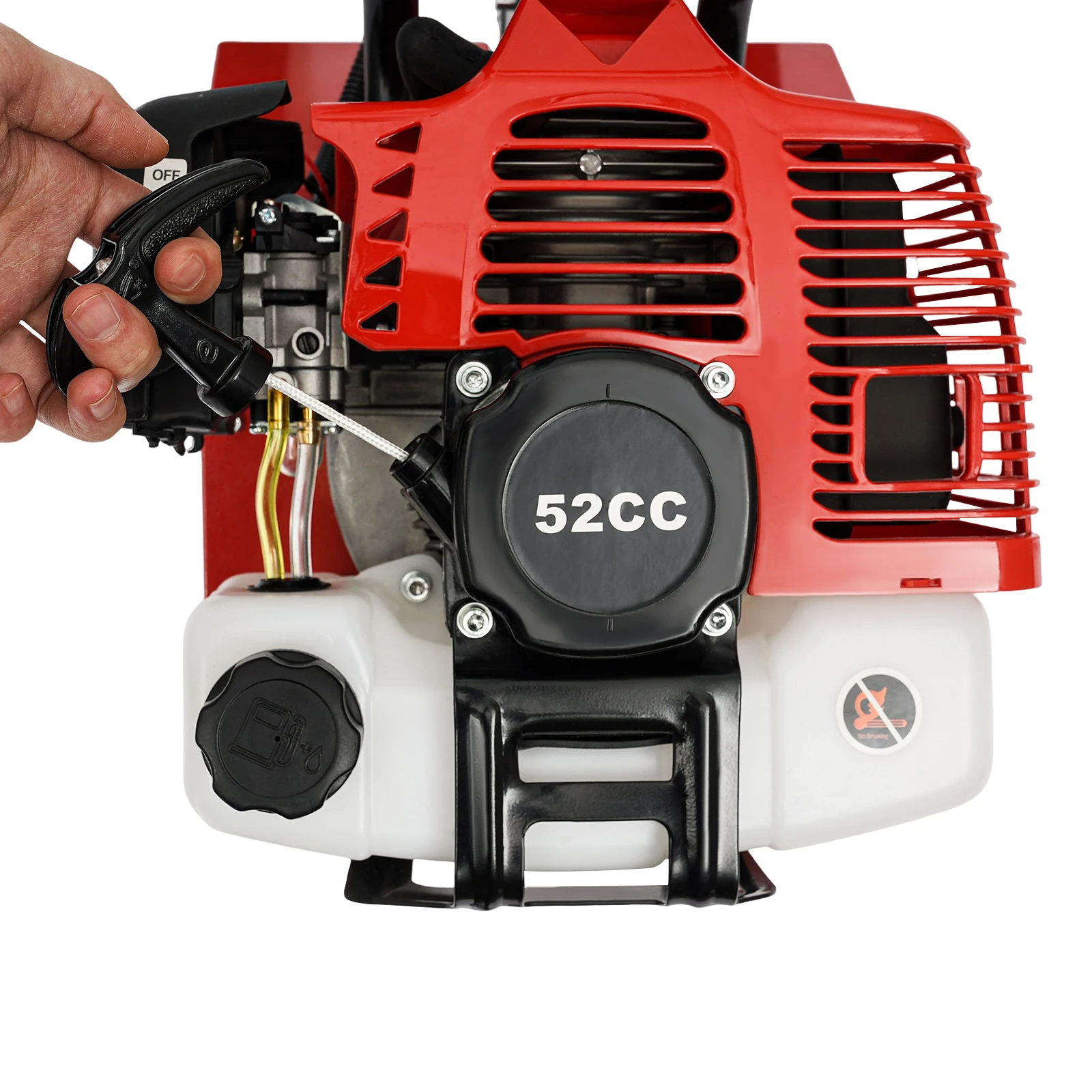 52CC 1700W ガソリンガーデンティラー ​ コードレス 2 ストローク空冷耕運機ロータリー トレンチほぐし用 幅 12 インチ/30 センチメートル 幅 12 センチメートル dp