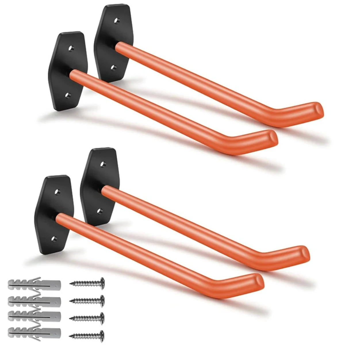 Tire Storage Hooks Heavy-Duty Wall Mounted,4PCS Galvanized Steel Rustproof Hanger,50kg Load Bearing for Garage Warehouse Garden