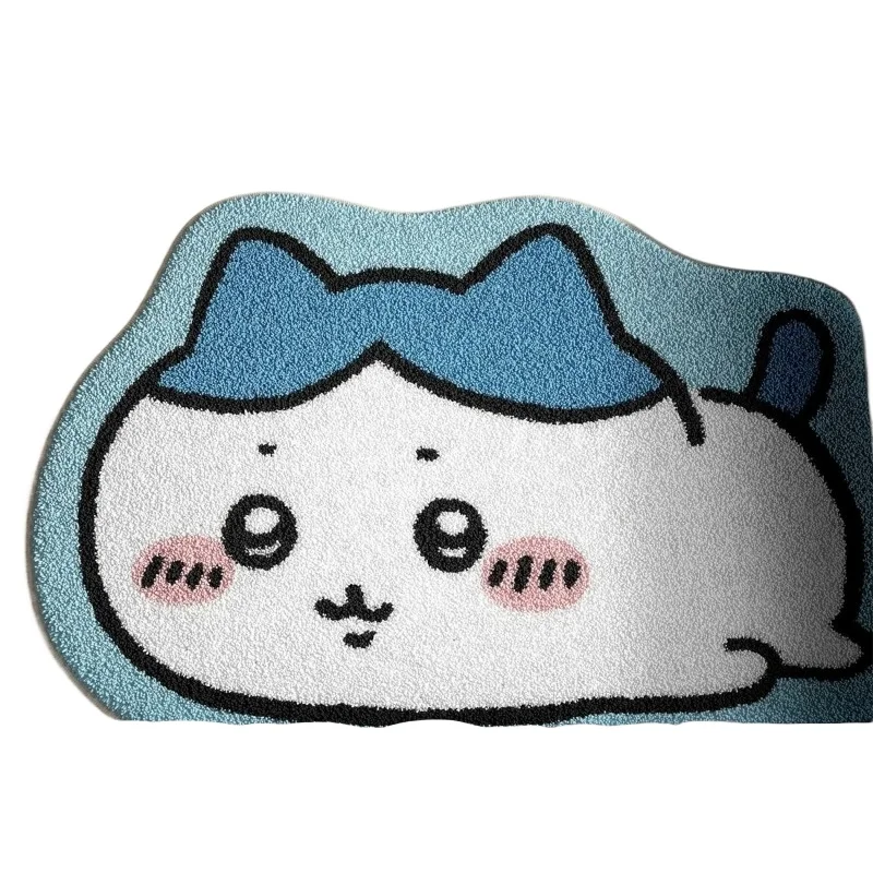 HOT Chiikawa Cartoon-Teppich Anime Hachiware Usagi Plüsch-Bodenmatte Rutschfester Badezimmerteppich Autokissen Weiche Wohnzimmerdekoration