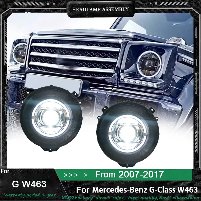 

Передняя фара автомобиля в сборе для 07-17 Mercedes-Benz G class W463 G350 G500 G55 G63 указатель поворота DRL дневные ходовые огни