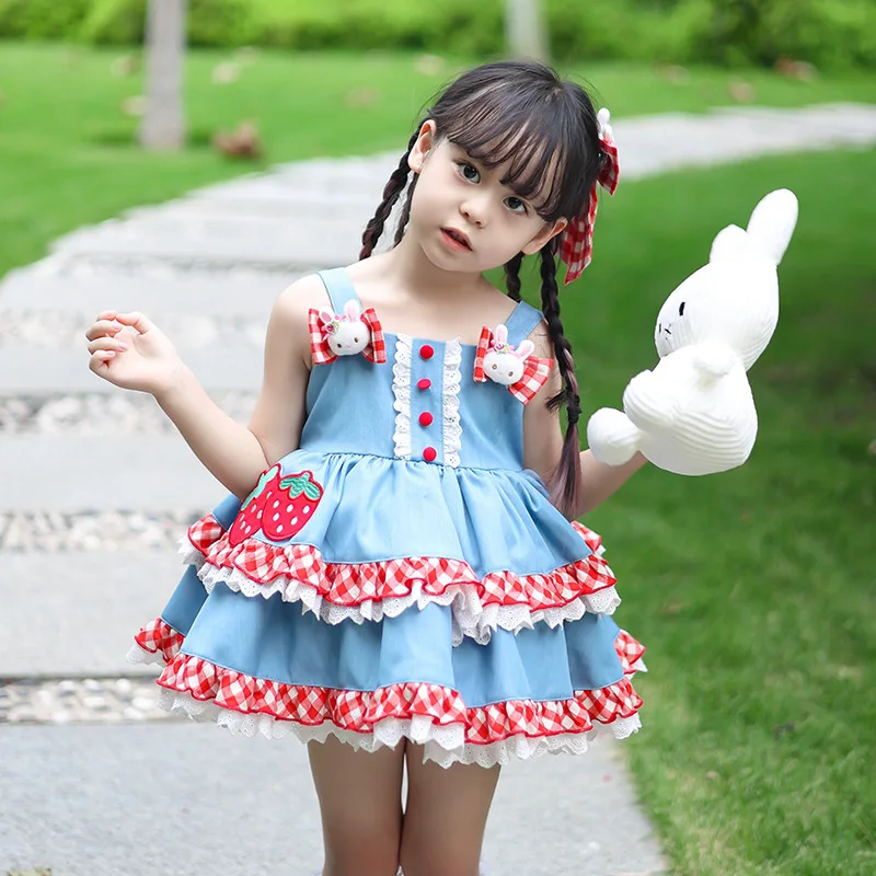 Baby Stylish Lolita Princess Dress Fashionable Girl's Fluffy Skirt Summer Style Children's Dress