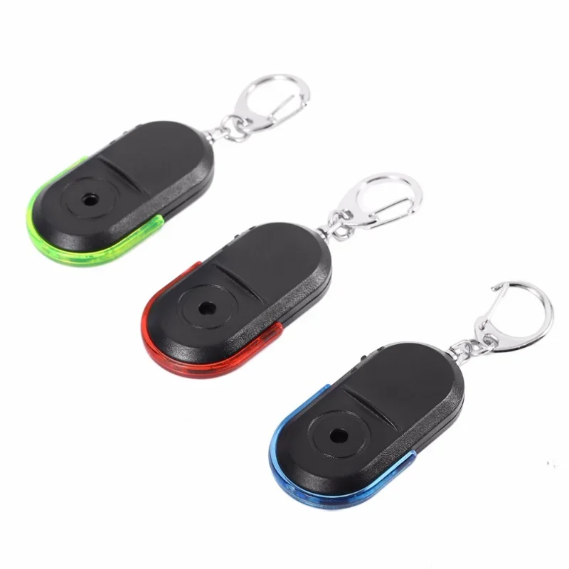 New Smart Anti-Lost Alarm Wallet Phone Key Finder Locator Keychain Whistle Sound With LED Light Mini Anti Lost Key Finder Sensor