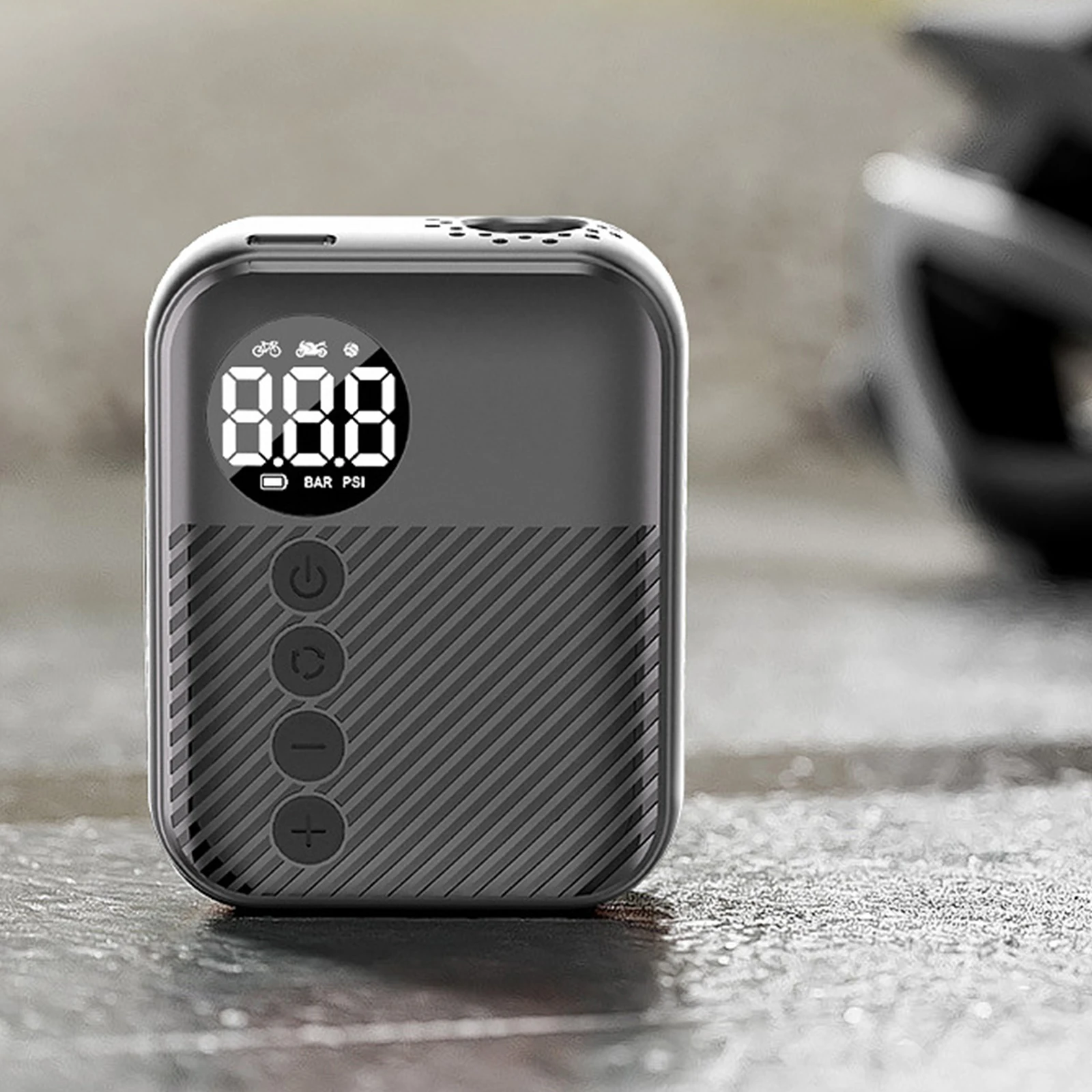 

Беспроводной воздушный насос с зарядкой Type-C, портативный мини-насос для накачки шин, компактные насосы для велосипедов и электровелосипедов