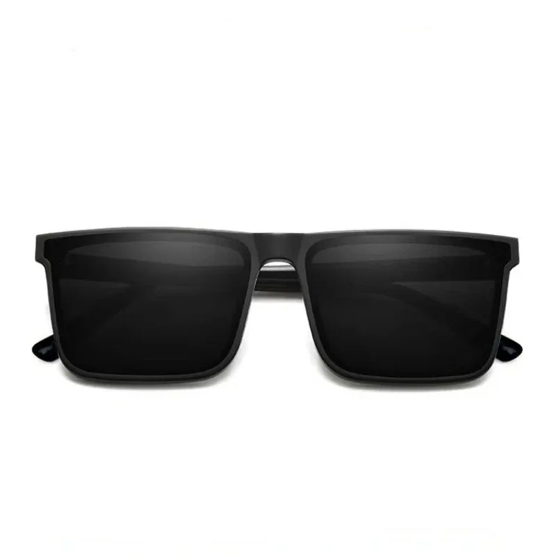 New Men's Driving Anti-UV Sunglasses Shape Ladies Square Frame Sun Glasses UV400 Black Gafas De Sol view 6