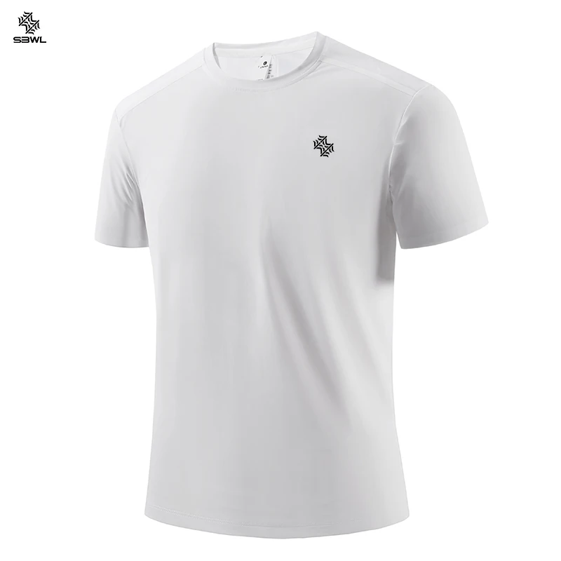 SBWL Summer Men's Breathable Fitness Quick Drying T-Shirt Fashion High Quality Leisure Outdoor Running Short Sleeve Gym Tops image 3