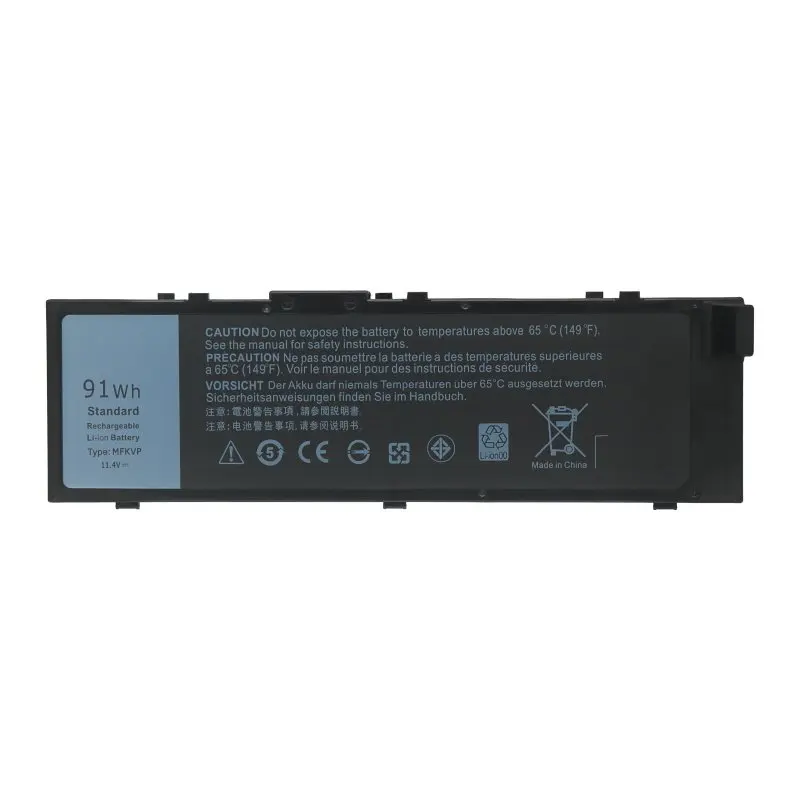 Batería para ordenador portátil MFKVP para 7510 7520 7710 7720 M7710 M7510 T05W1 1G9VM GR5D3 0FNY7 M28DH 11,4 V 91Wh