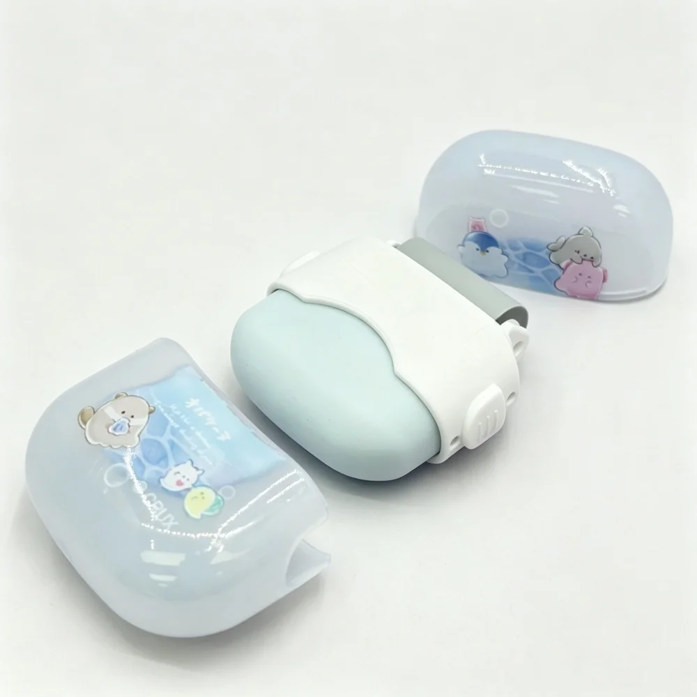 Kawaii Rubber Erasers Back To School Stationery Translucent Macaron Colored Cat Penguin Shell Eraser School Office Supplies