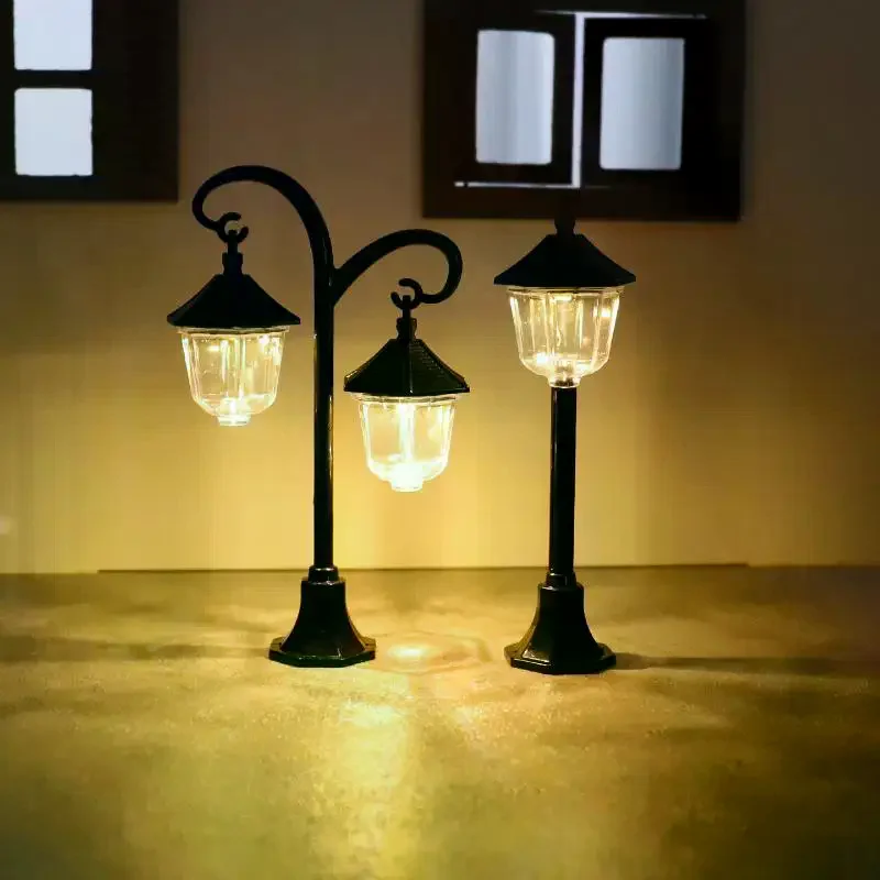 1 Pieza de Luces Decorativas en Miniatura para Casa de Muñecas, Modelo de Luces de Calle Navideñas para Jardín, Decoración para el Hogar