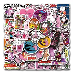 10/30/55PCS COURAGE The Cowardly Dog Cartoon Series Sticker Decals Toys DIY Suitcase Skateboard Phone Luggage Bike Sticker Gift