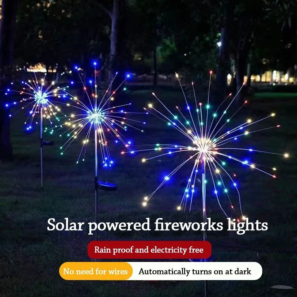 

New High Quality Outdoor 90/120 LED Solar Christmas Lights Waterproof 8 Lighting Modes LED Lights Holiday Decoration Home