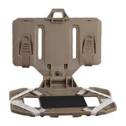 Tacticals Vest Chest Rig Phone Holder Universal Chest Cell Phone Board Plate Carrier Hands-Free Folded Phone Fixing Mount