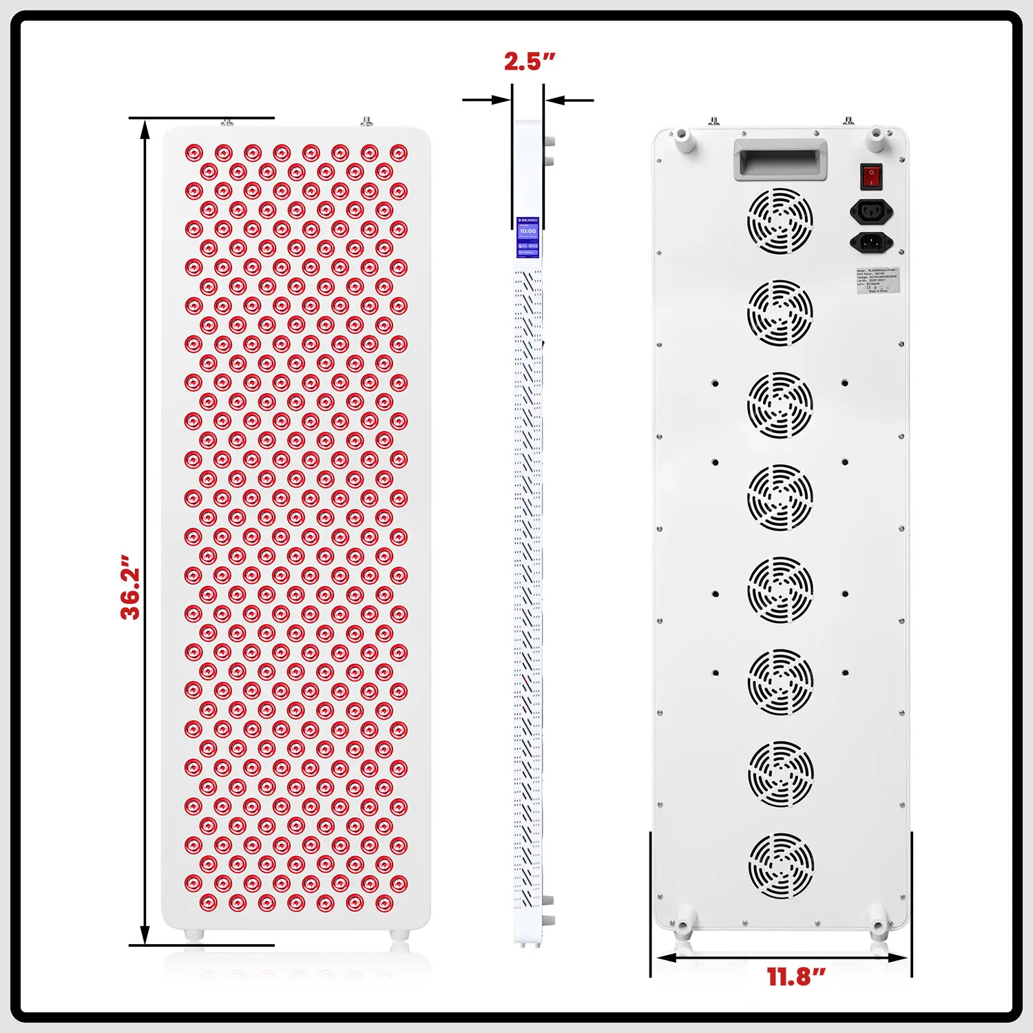 赤色光療法パネル 近赤外線デバイス アプリ制御ライトセラピー スタンド付き 590nm 630nm 660nm 810nm 830nm 850nm 940nm