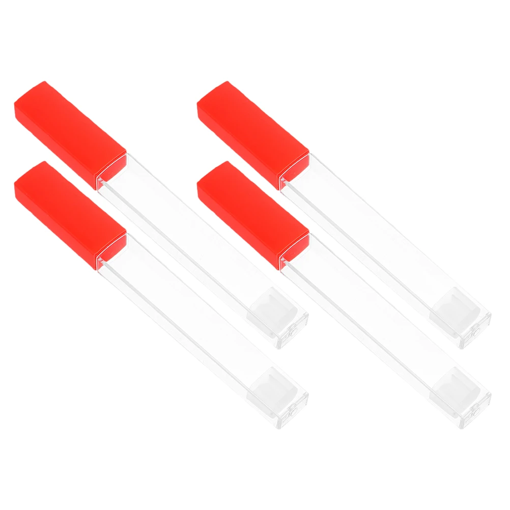 

4 Pcs Thermometer Protective Barrel Carrying Plastic Case Water Proof Portable Tube Travel