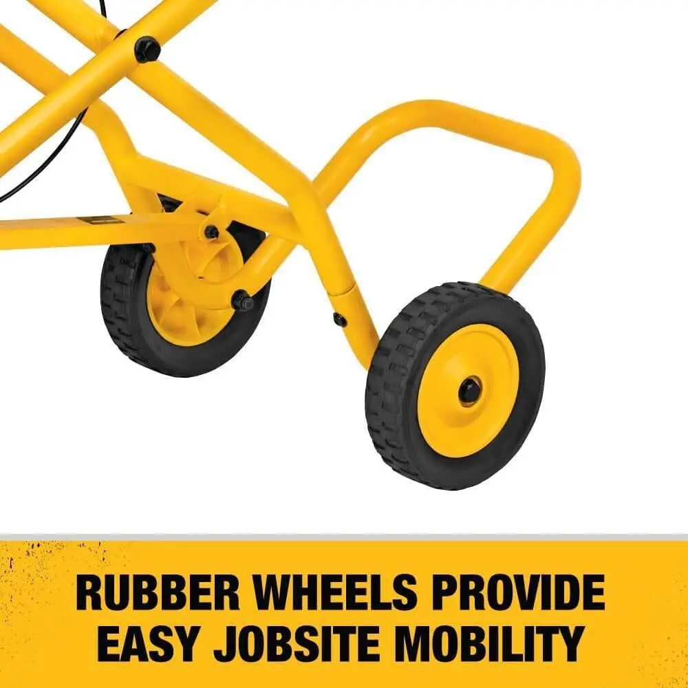 Miter Saw Stand With Wheels (DWX726), Yellow image 5