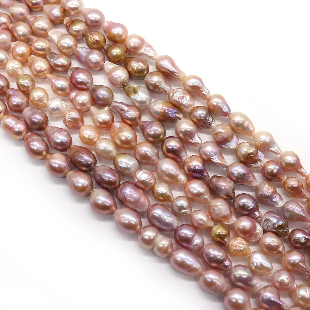 Purple Natural Edison Pearl Tail Beads Irregular Baroque Straight Hole Diy Beads for DIY Bracelet Necklace Jewelry Making Gifts