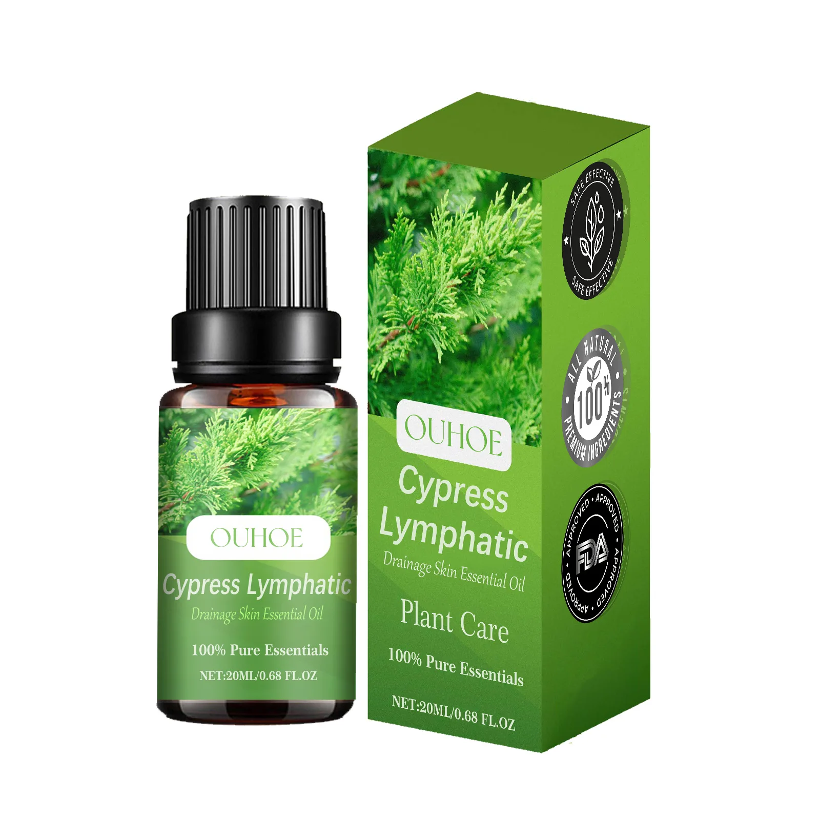 Lymphatic Drainage Oil Weight Loss Detox Fat Burning Promote Metabolism Firming Belly Thigh Body Massage Cypress Essential Oil