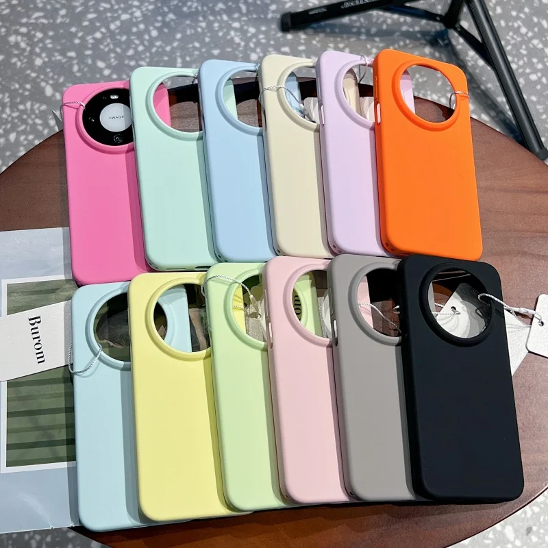 

Противоударный мягкий жидкий силиконовый чехол для телефона для Huawei Mate 80 Pro, тонкий защитный чехол для сенсорного экрана с защитой от царапин, Funda Conque
