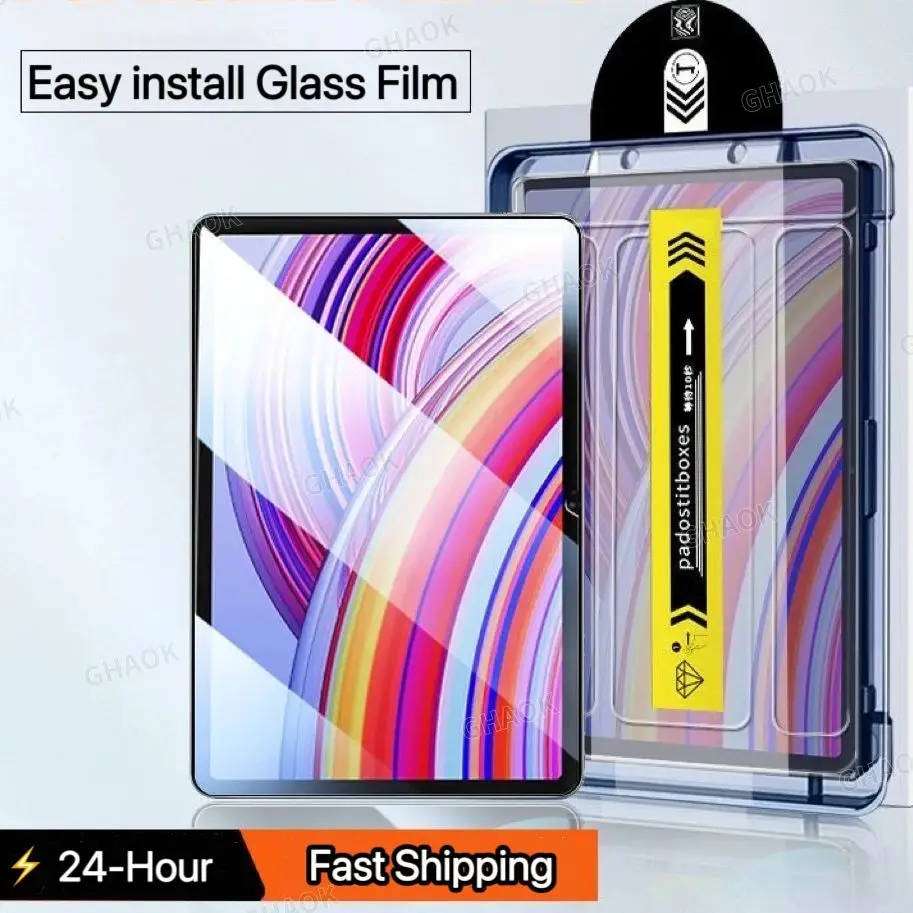 

1 шт. закаленное стекло для Xiaoxin Pad Pro 2023 2025 12,7 простая установка защитная пленка для экрана 9H против царапин планшет пленка для удаления пыли