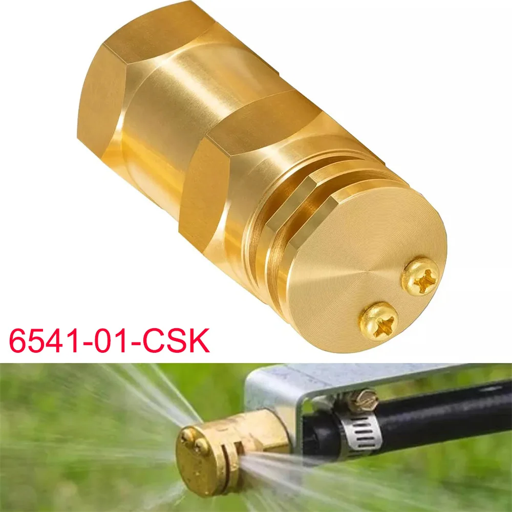 Brass 6541-01-CSK Half &Full Boomless Broadcast Nozzle 50 Feet Fits for 90 and 180 Degree Spraying 10 Orifice Sprayer Part