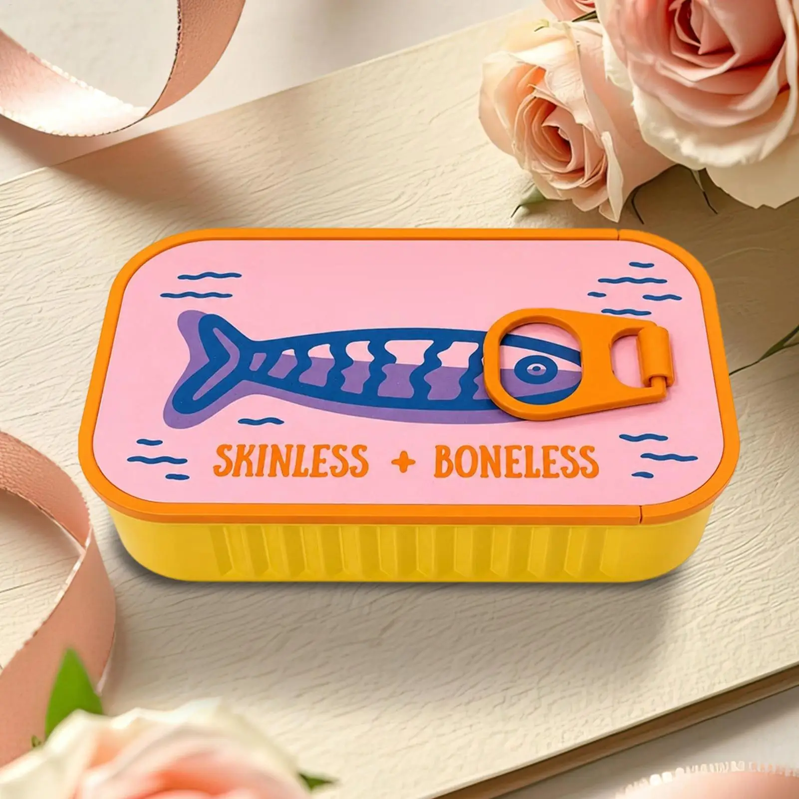 Creative Sardine Can Jewelry Box Easy Open Lid Necklace Earring Storage Case Practical Household Organizer Portable Container