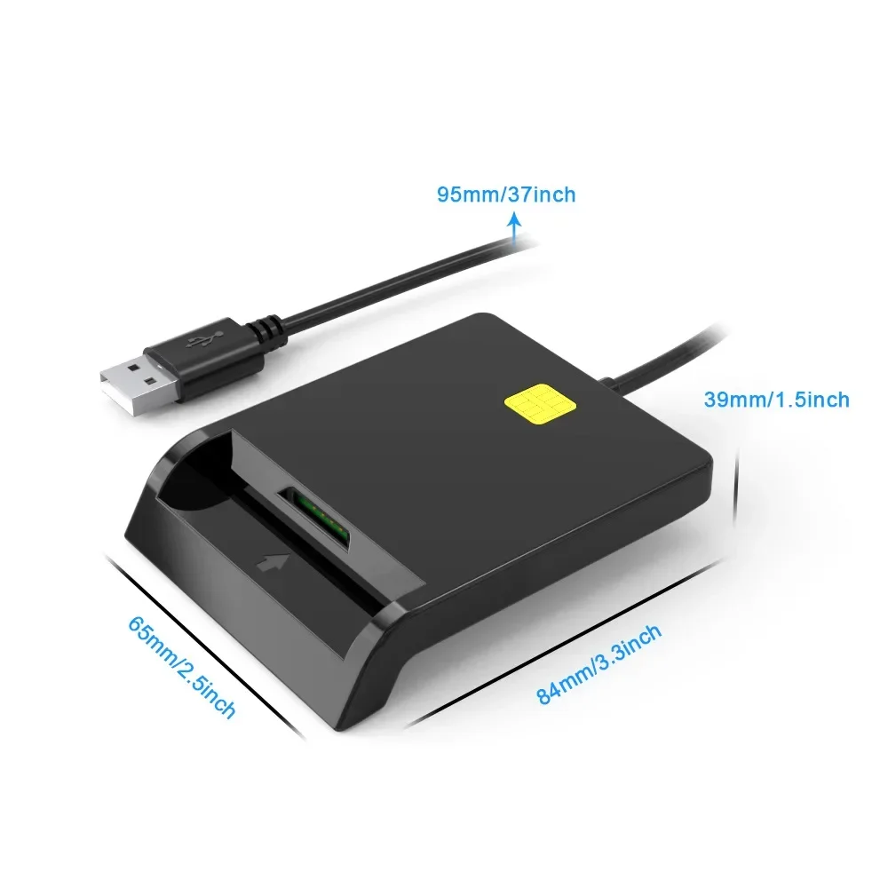 X01 USB Smart Card Reader for Bank Card IC/ID EMV Card Reader High Quality for Windows 7 8 10 Linux OS USB-CCID ISO 7816