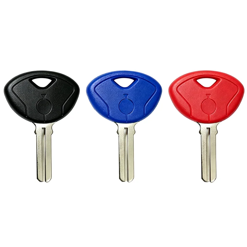 Black Red Motorcycle Key Blank Key Uncut Blade For BMW F650G F800G S1000RR R1200 R/RT/GS K1200 S/R/GK K1300 1600GT K1600GTL