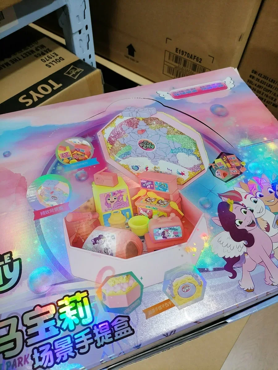 Hasbro My Little Pony Girls Play House Funny Toy Miniature Portable Box Collection Acton Figure Kids Birthday Gifts