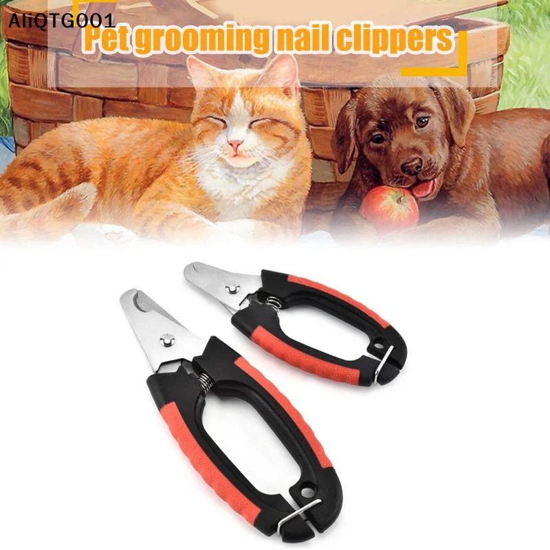 1Pcs Stainless Steel Grooming Scissors Clippers Professional Pet Dog Nail Clipper Cutterfor Animals Dogs Cats Rabbit
