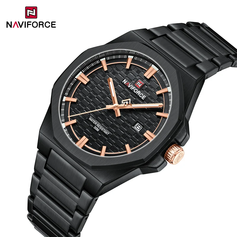 Top Brand NAVIFORCE Orologi da uomo di moda 3ATM Orologio sportivo al quarzo impermeabile per uomo Orologi da polso originali di lusso 2025