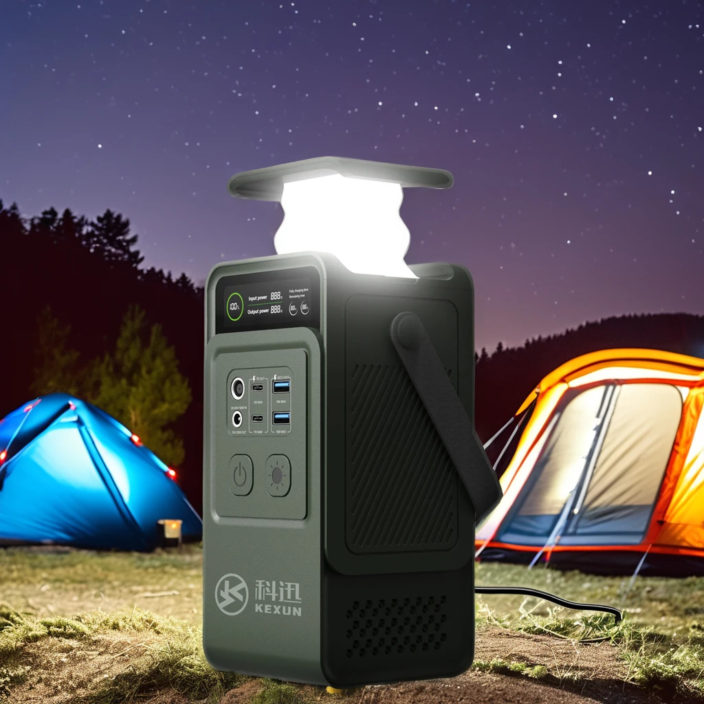 200W 태양광 휴대용 야외 전원 공급 장치 EU 플러그 140W 출력 순수 정현파 가정용 숨김 LED 손전등 자동차용 보관함