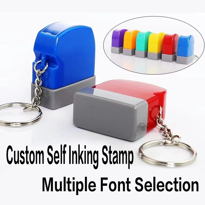 Stamp Personalized【Free ink】 / Custom Self Inking Stamp Custom Name Ink Signature Stamp Personalized Letter Stamp
