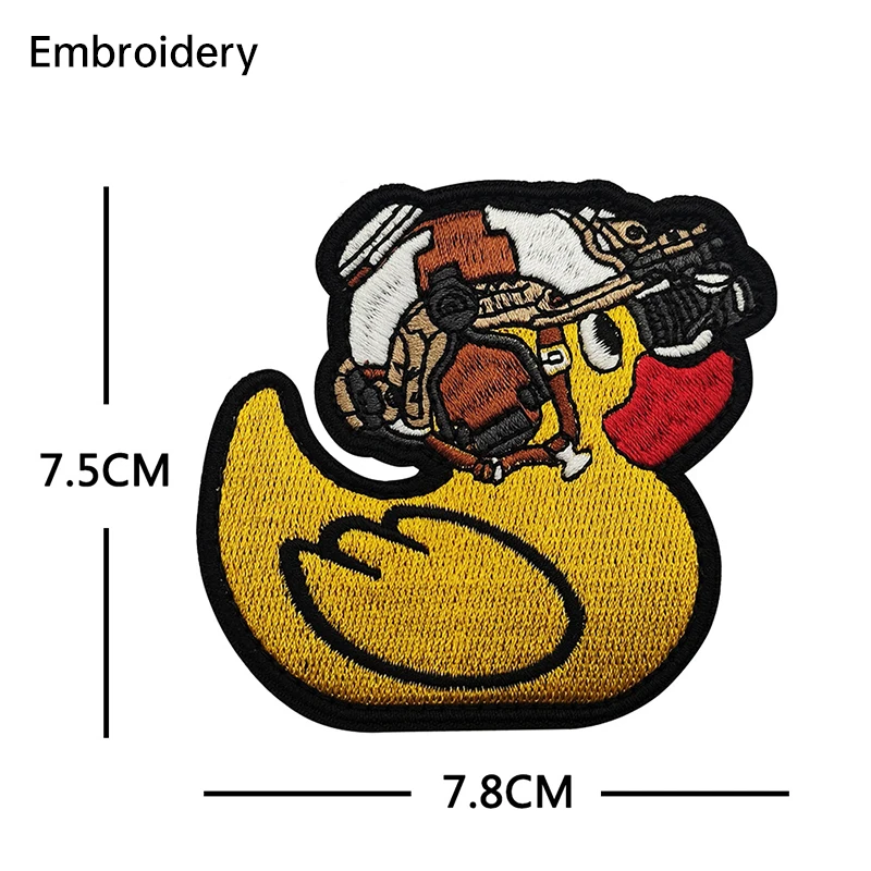 Skull Shark bear Outdoor Embroidery luminous PVC patches Cloth Hook Loop Patch Backpack Tactical Badge Applique For Jacket