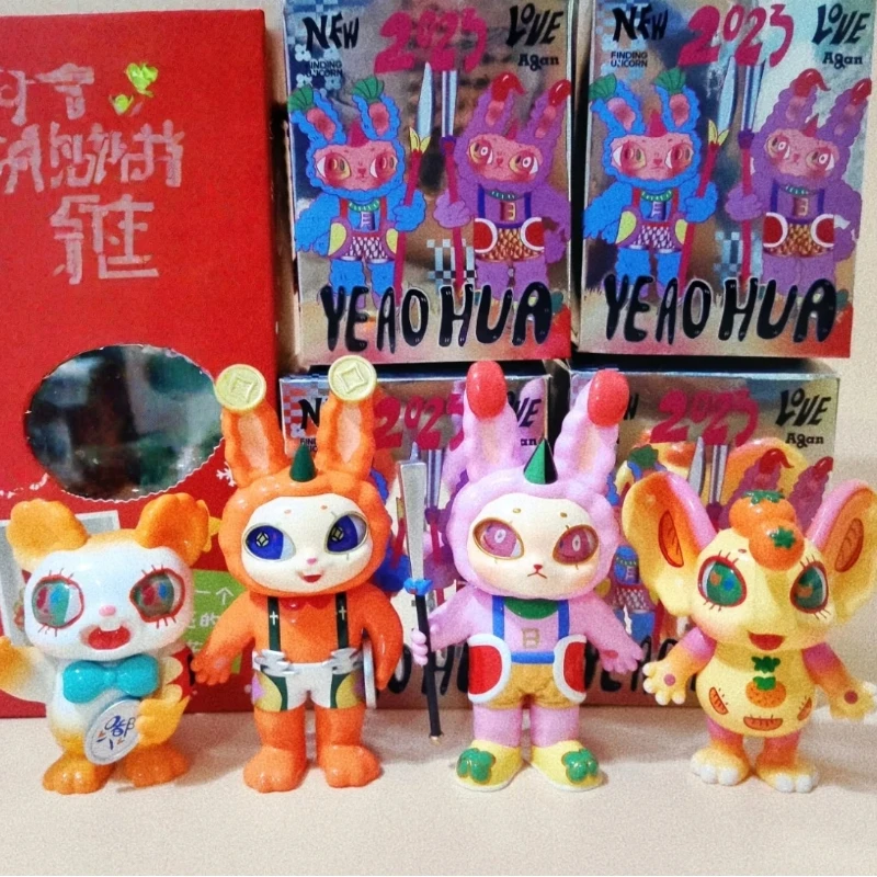 

Подлинная серия Agan Rabty Year, загадочная коробка, игрушки, кавайные коллекционные фигурки, глухая коробка из ПВХ, украшение для рабочего стола, подарки на день рождения