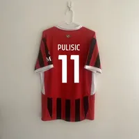 New Club Jersey AC Milan Jersey 2425 Número local 9 Giroud Número 10 Leo Número 19 Theomorata Número 7 Camiseta de fútbol Fans