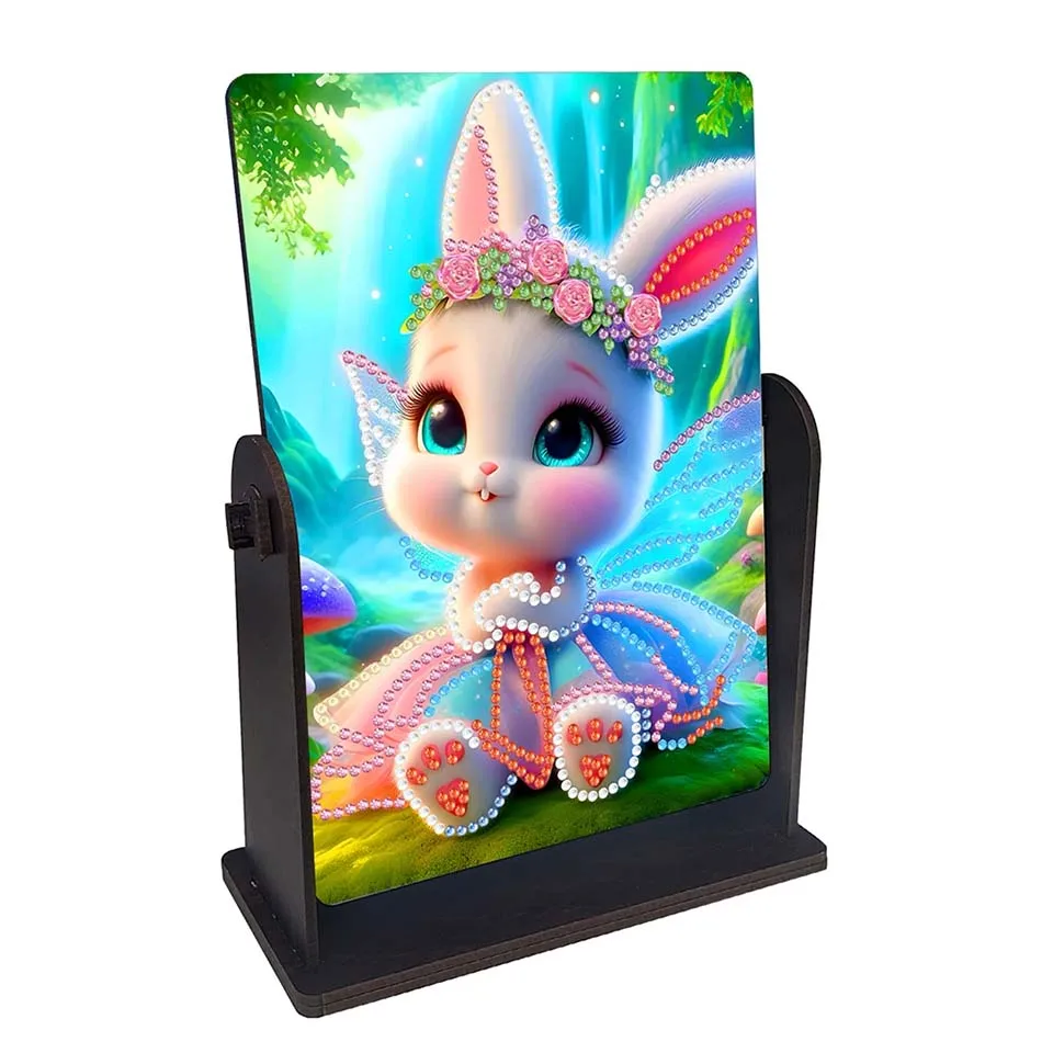 

DIY Специальная форма Кролик Столешница Алмазная картина Зеркало Комплект Настольное Алмазное Зеркало Художественные Наборы 5D DIY Алмазное Искусство Настольный Декор