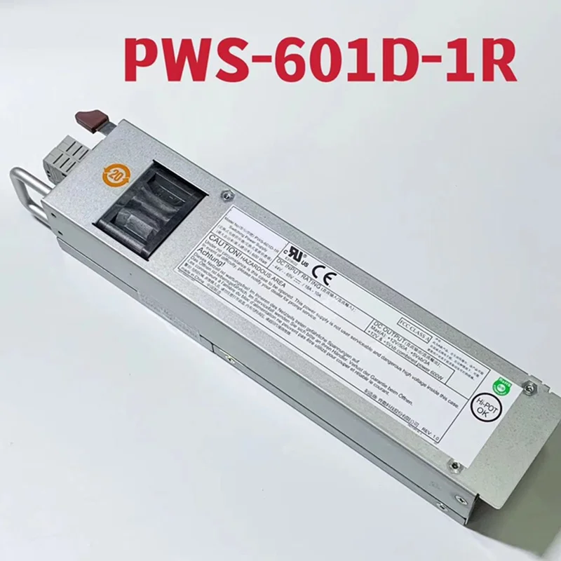 Almost New Original PSU For Supermicro CRPS DC -48V 600W Power Supply PWS-601D-1R Work Like New