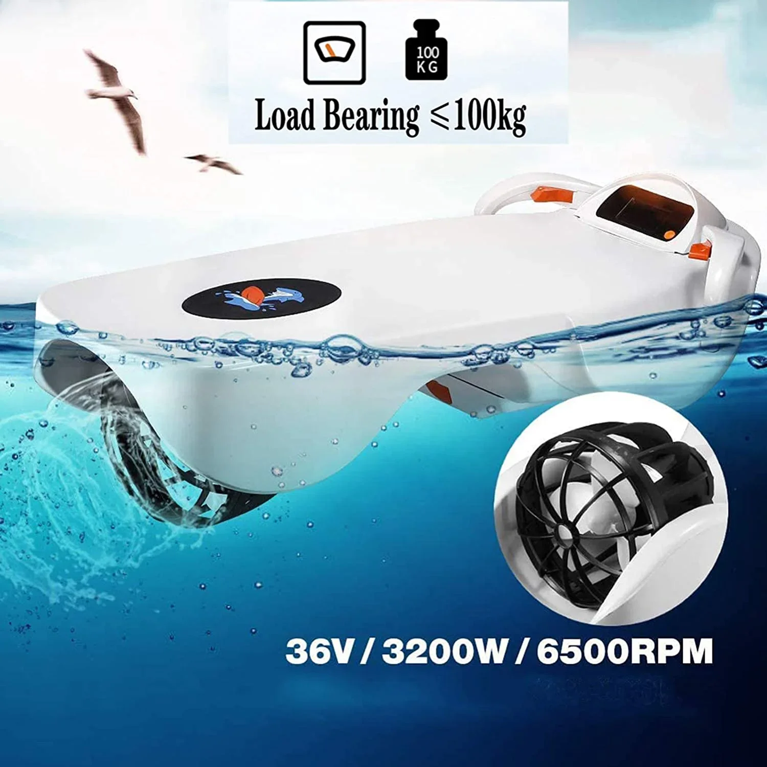 Brand New F2 Electric Water Bodyboard Surfing Surfboard Water Skate Board