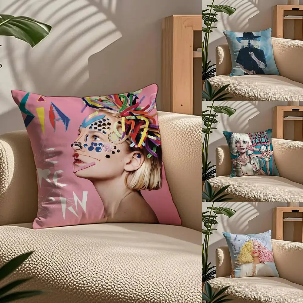 

Singer S-S-Sia Pillow Case Comfort Sofa Bed Silky Elegant Invisible Zipper Custom Decorative Cushion Cover