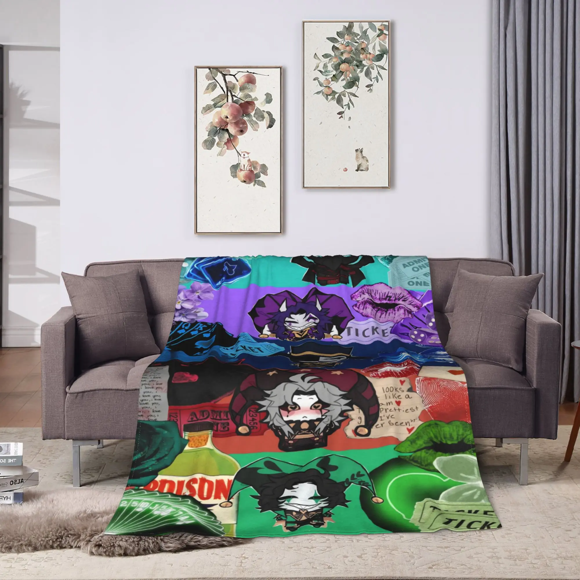 The Freak Circus Blanket  Soft Fashion Plush Bedding Throws For Couch Chair Sofa Bed Camping Flannel Bedspread Bed Cover
