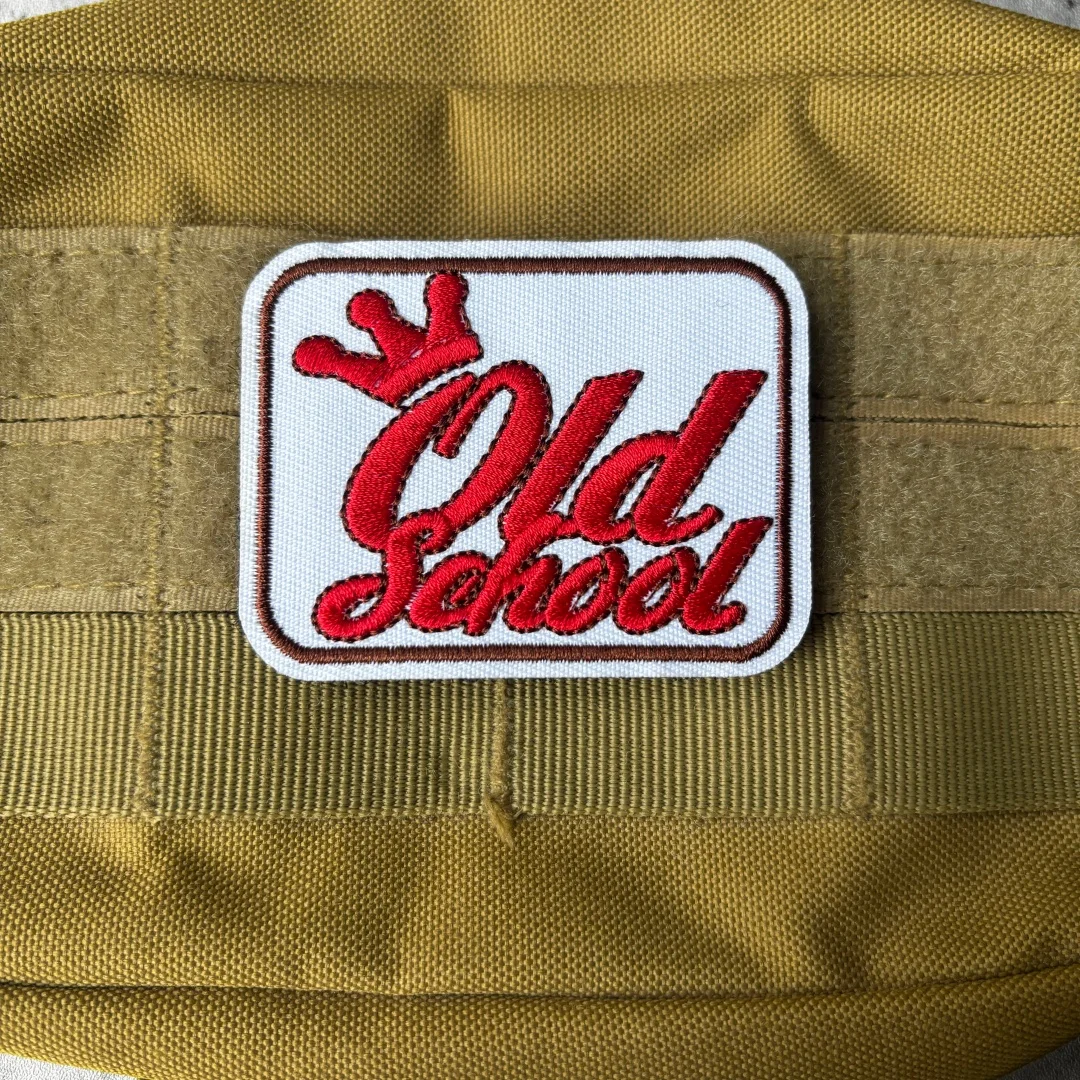 オールドスクールクラウン刺繍フックループパッチヴィンテージバ - Motorcycle Gear Vintage のレビューと価格