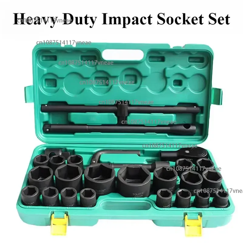 High Quality Barrel Wrench Set 26-piece Set Pneumatic Gun Thickened Hexagonal plum Socket Set Auto Repair Tools