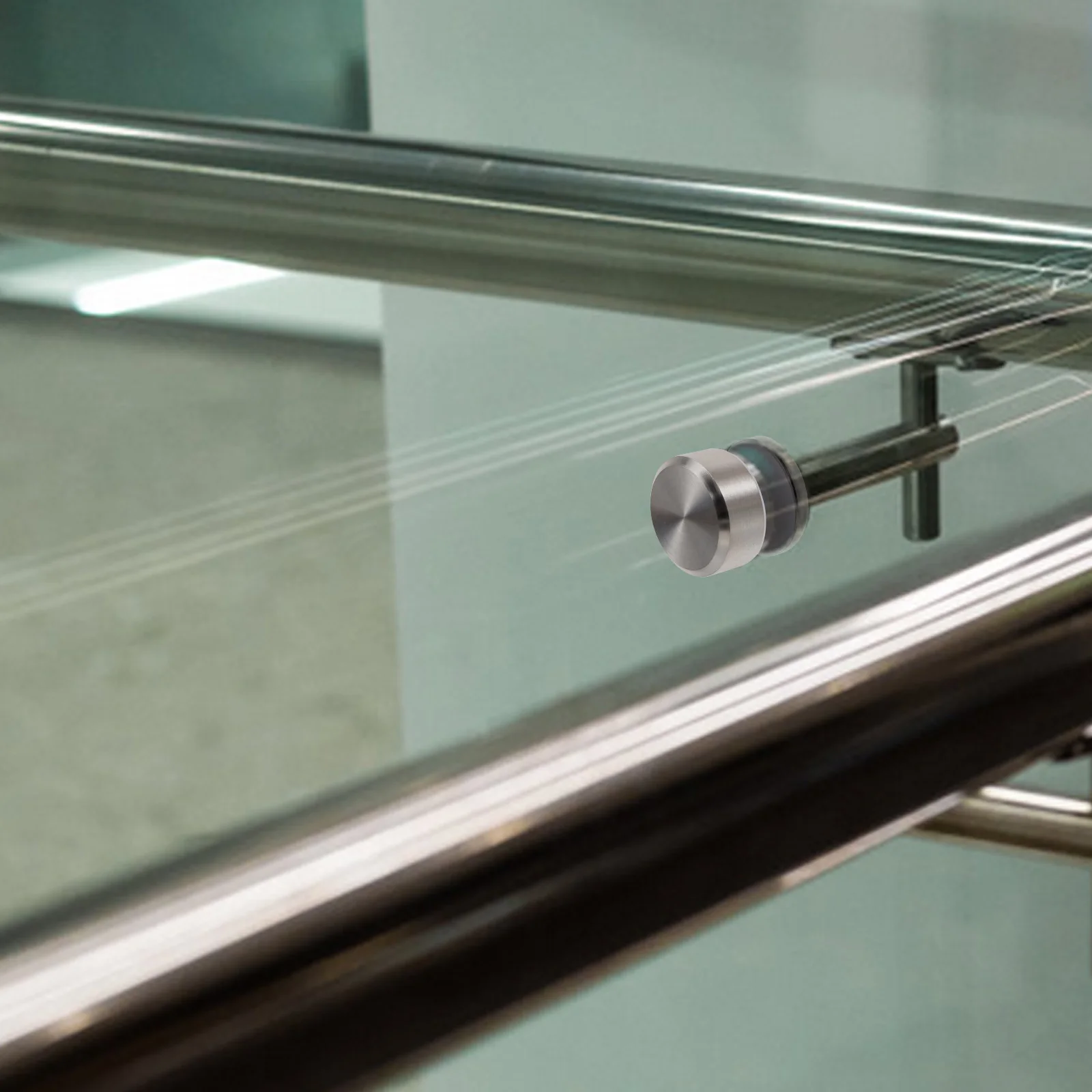 

2pcs Glass Standoff Screws Heavy Duty Stainless Steel For Railing Balcony Stair Bracket Clamp Mounting Hardware Building Tool