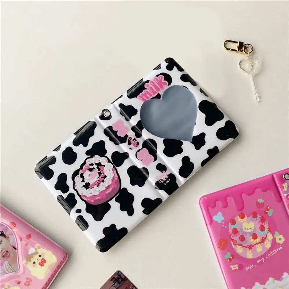 Card Bag Love Heart Hollow ID Holder Binders Albums Card Stock Kpop Card Binder Photocard Holder Photo Album Name Card Book