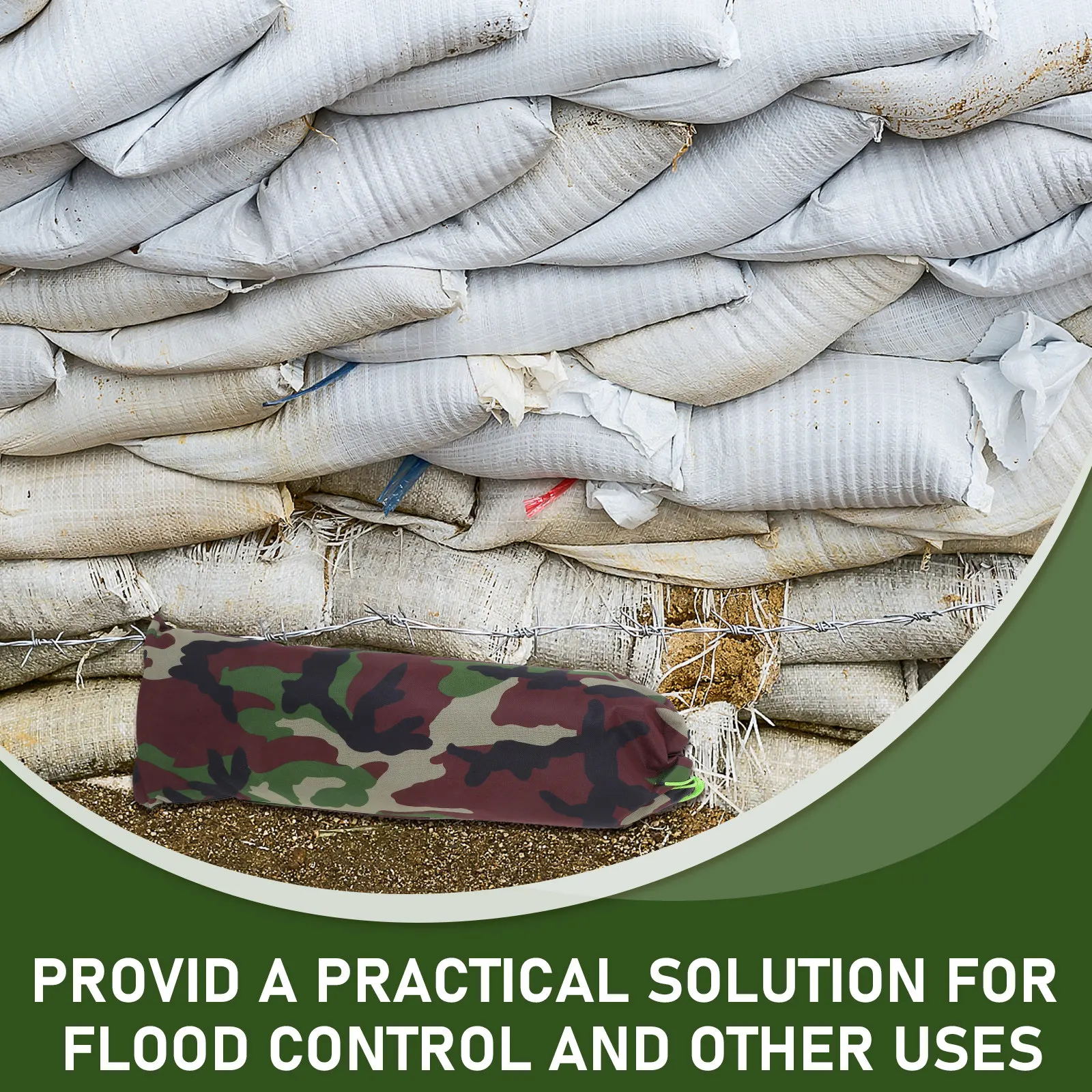 2 stuks camouflage overstromin - Flood Barrier Bag recensie en prijs