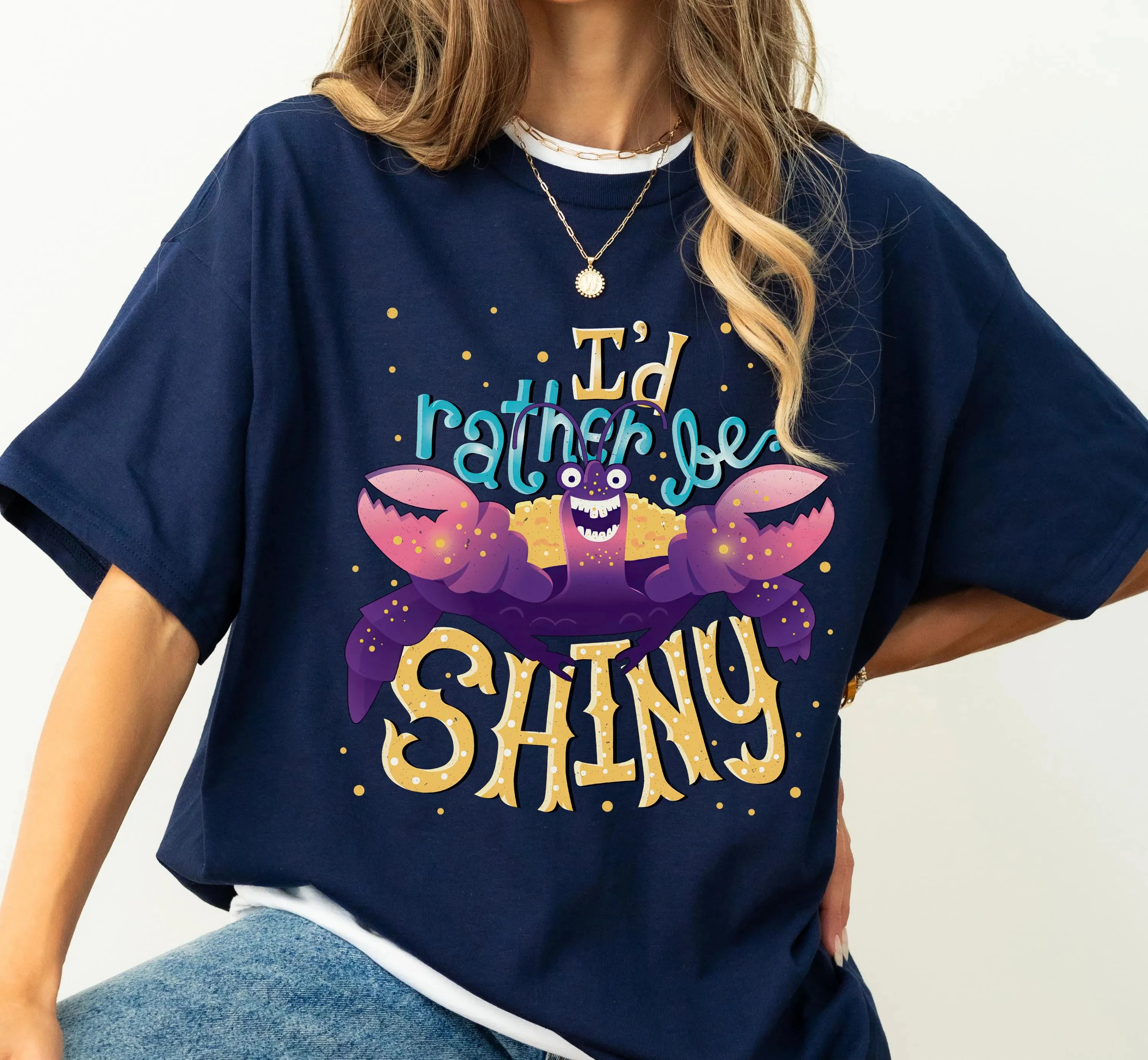 تي شيرت Moana 2 Movie Tamlaa I'd Be Shiny، قميص أميرات ديزني موانا، المملكة السحرية، هدية عيد ميلاد، #2